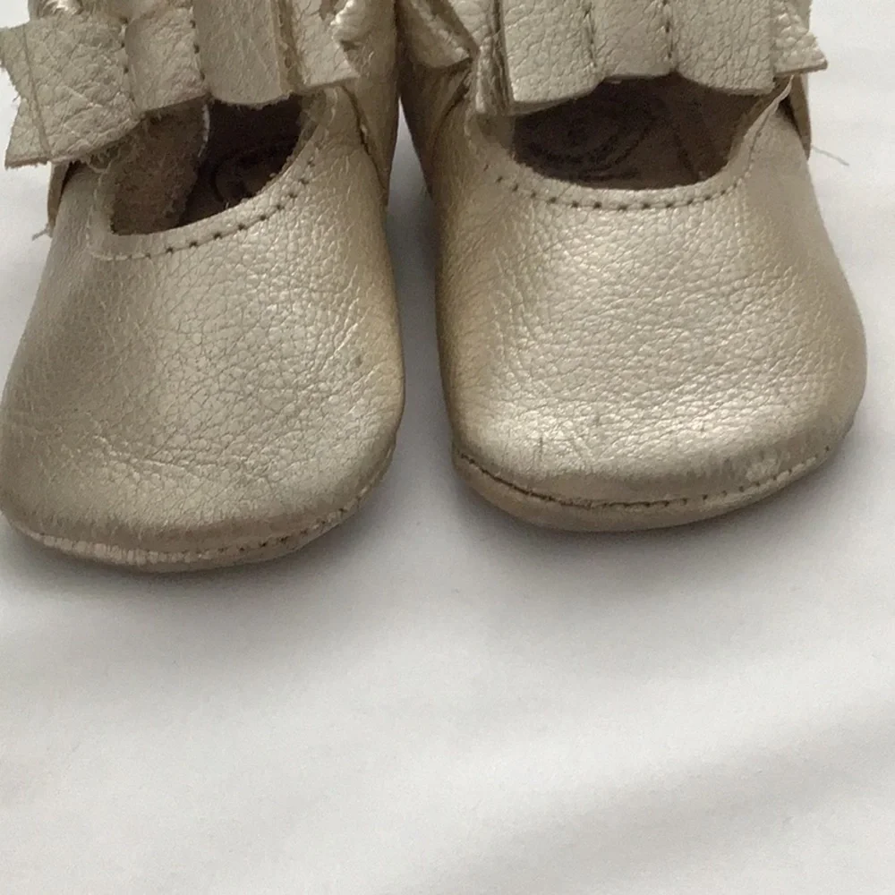Freshly Picked Platinum Bow Ballet Moccs